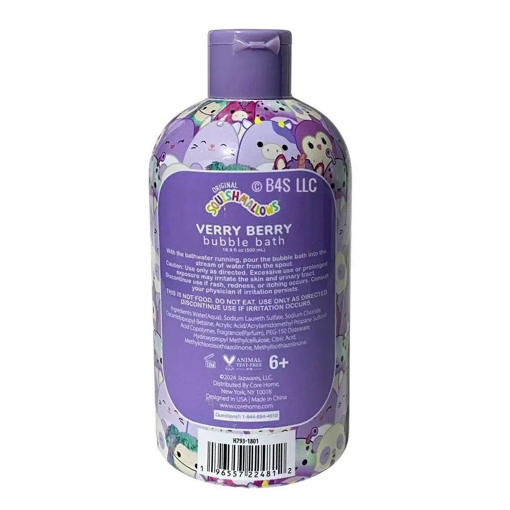 Squishmallows Bubble Bath Very Berry Scent 16.9 Fl oz